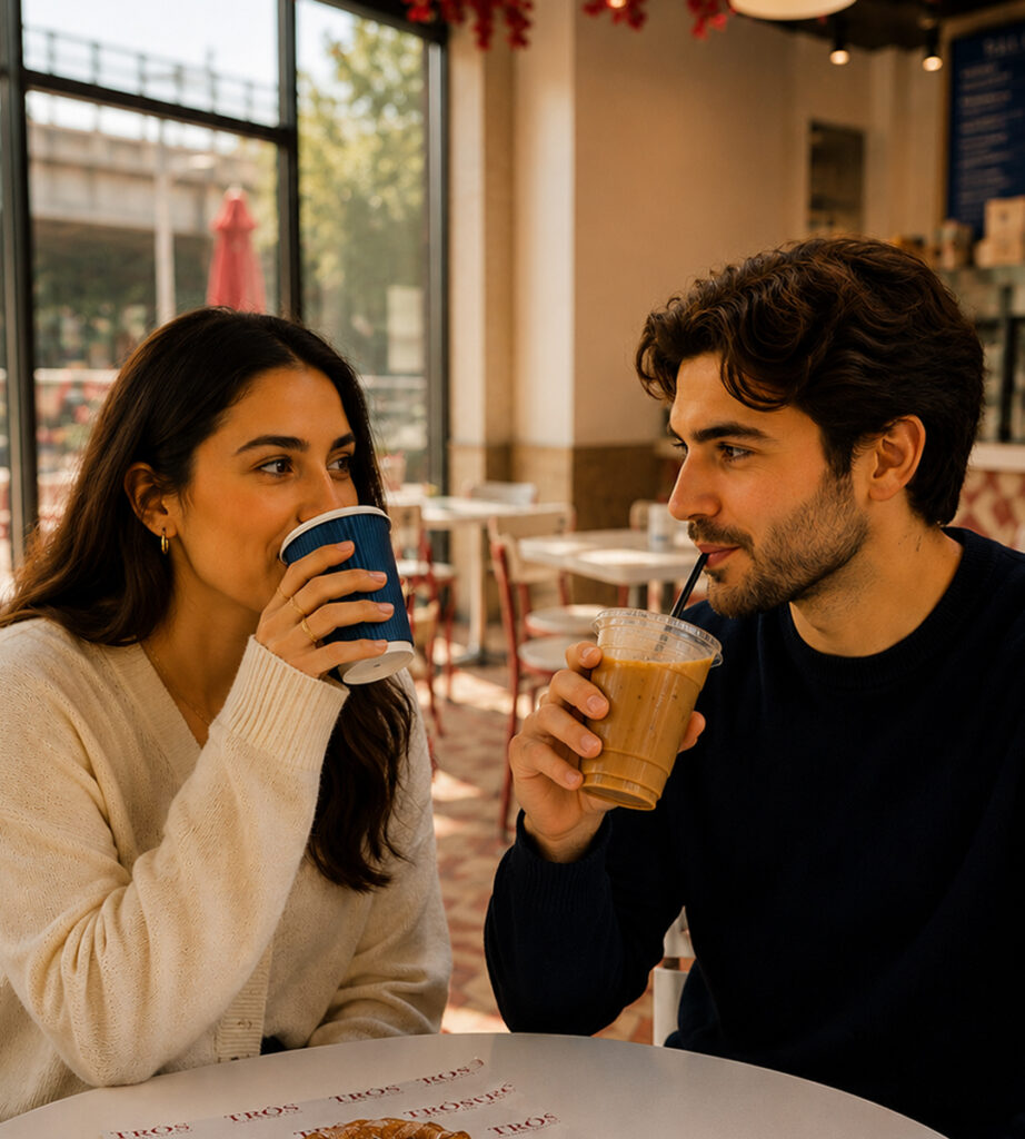 TRÓS Harrison Serving Hot or Iced Coffee